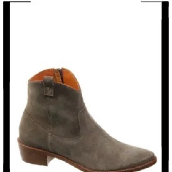 ♦️ MADEWELL ankle boot 6.5 Barnwood suede booties low heel mink olive moss - Picture 7 of 8